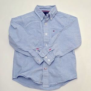 Tommy Hilfiger Button Down Long Sleeve Oxford Shirt (Boys size 5)